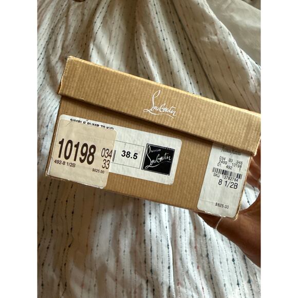 Christian Louboutin Classic Simple Black Leather Pumps Size 8.5 - Picture 8 of 8